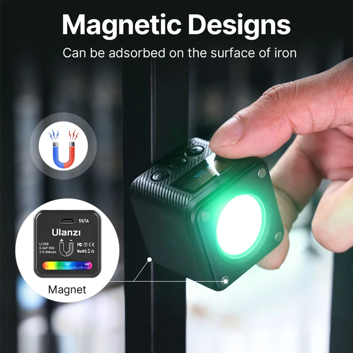 Ulanzi L2 RGB Mini COB Video Camera Light