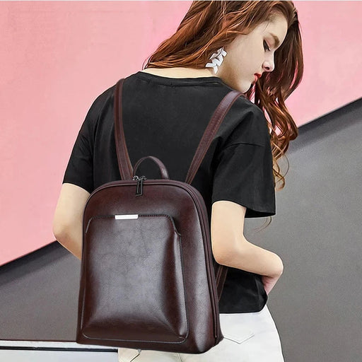 Women Leather Backpack