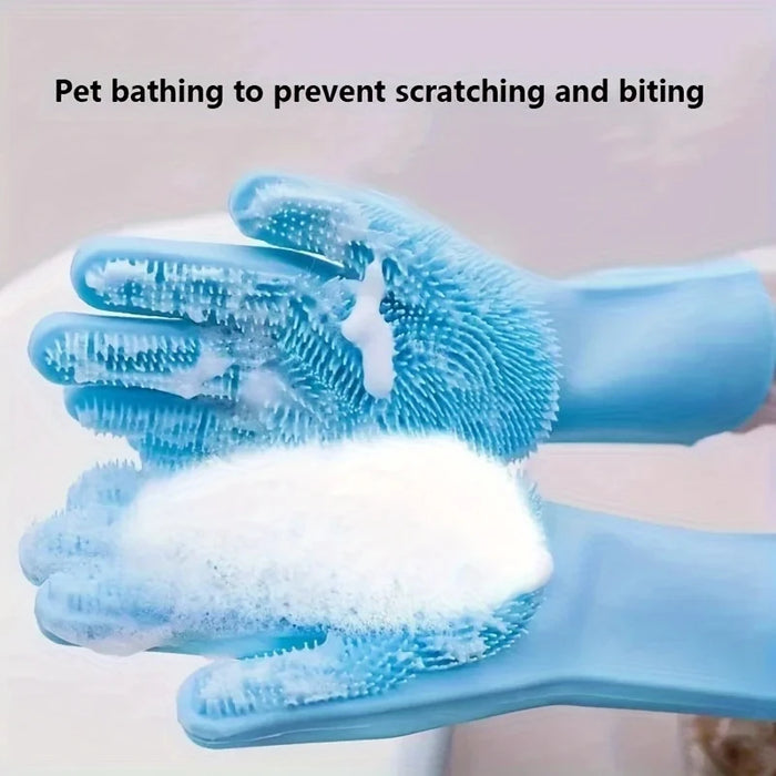 Pet Shedding Grooming Gloves