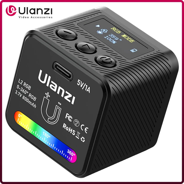 Ulanzi L2 RGB Mini COB Video Camera Light