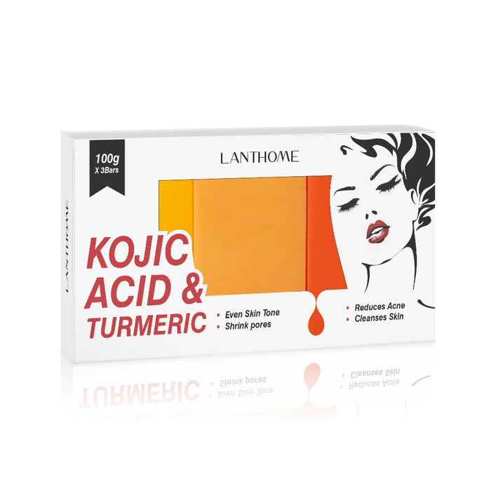 3PCS Kojic Acid Whitening Soap