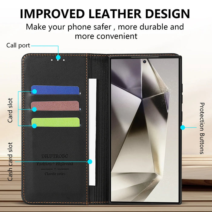 Flip Wallet Leather Case