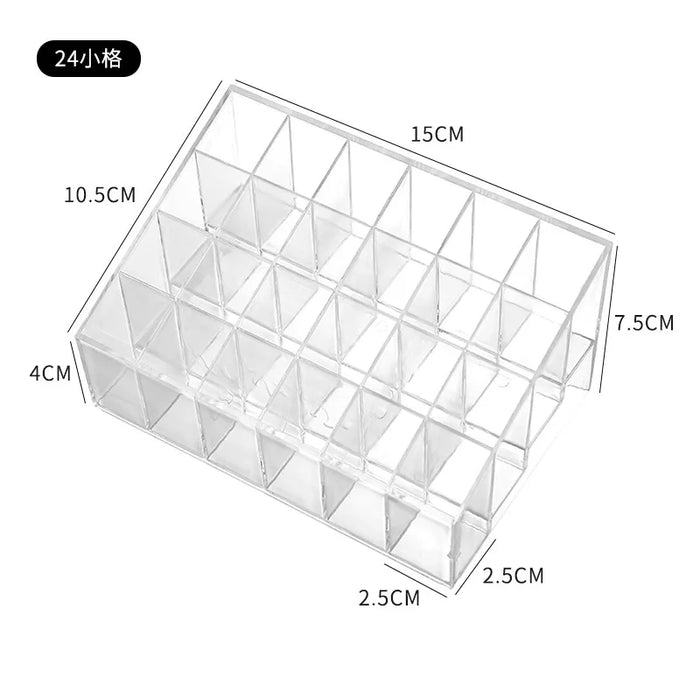 24 Grid Acrylic Makeup Organizer