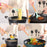 12Pcs Wooden Handle Silicone Kitchen Utensils