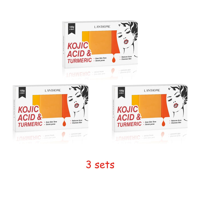 3PCS Kojic Acid Whitening Soap