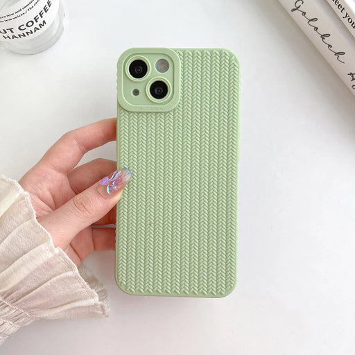 Woven Pattern Phone Case For iPhone